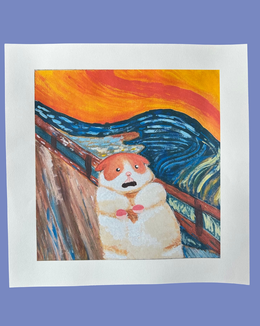 the screaming hamster Print